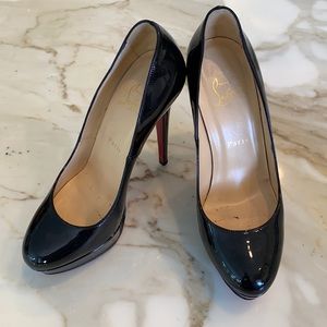 Christian Louboutin Black Patent Leather Pumps